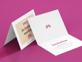Carte d'invitations pli&eacute;es