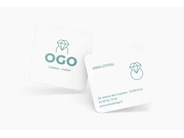 Cartes de visite carrée