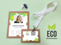 Porte-badges cartonnés écologiques